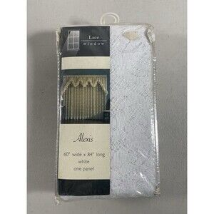 Brand New 1 Beautiful Lace Curtain Panel ALEXIS 60 x 84 One Panel
